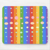 RAINBOW DOT STRIPES マウスパッド (正面)