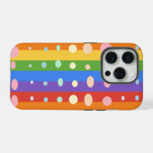 RAINBOW DOT STRIPES iPhoneケース (裏面横)