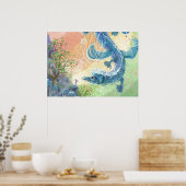 Rainbow Dragon Art ポスター (キッチン)