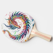 Rainbow Dragon Personalized 卓球ラケット (横)