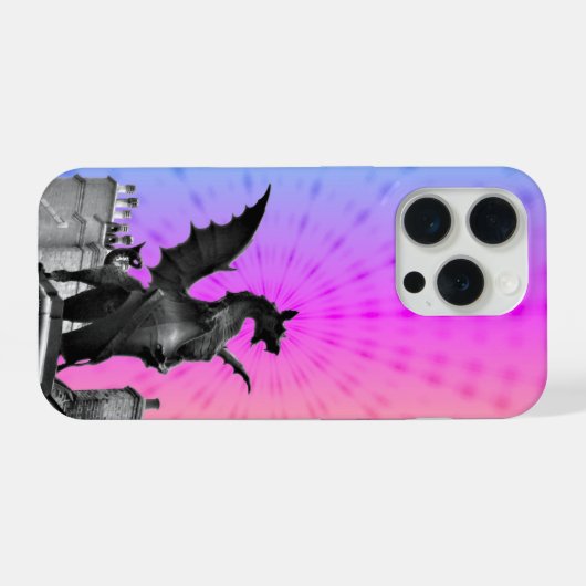 Rainbow Dragon Phone Case iPhoneケース (裏面横)