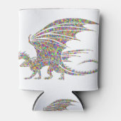 Rainbow Dragon Tribal Tattoo Idée cadeau 缶クーラー (正面)
