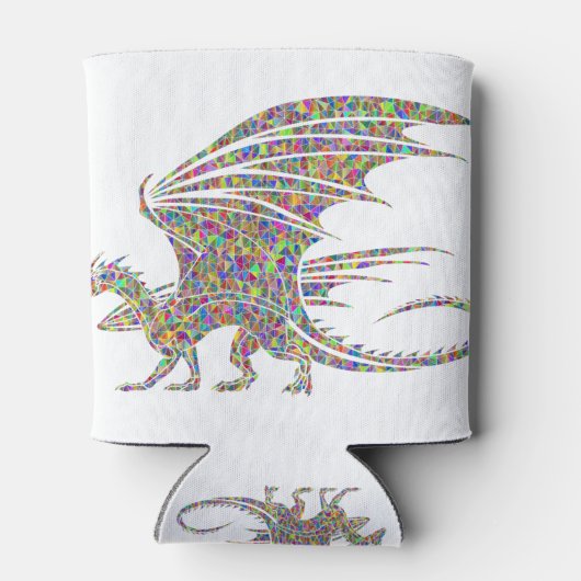 Rainbow Dragon Tribal Tattoo Idée cadeau 缶クーラー (裏面)
