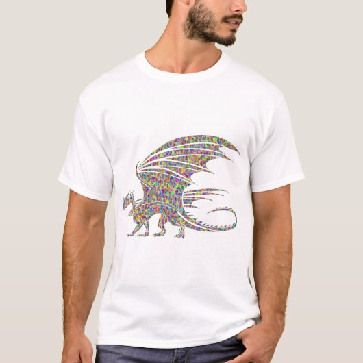 Rainbow Dragon Tribal Tattoo Idée cadeau Tシャツ (正面)