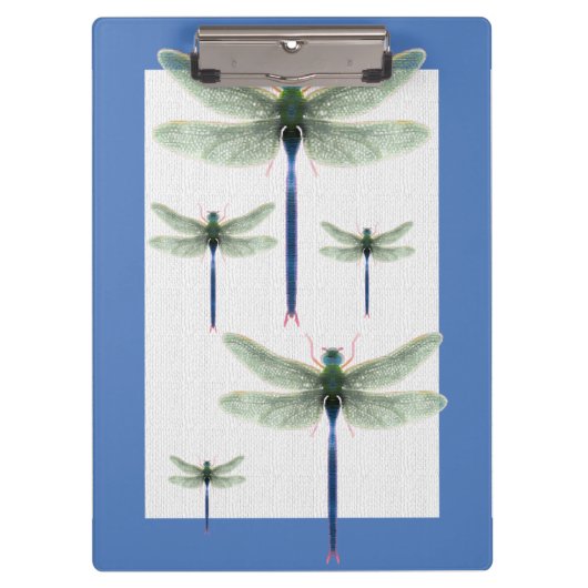 Rainbow Dragonflyカスタマイズ可能な名刺 クリップボード (正面)