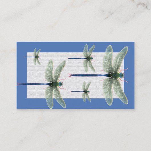 Rainbow Dragonflyカスタマイズ可能な名刺 名刺 (正面)