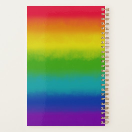 Rainbow Dreams into Plans Personal Planner プランナー手帳 (裏面)