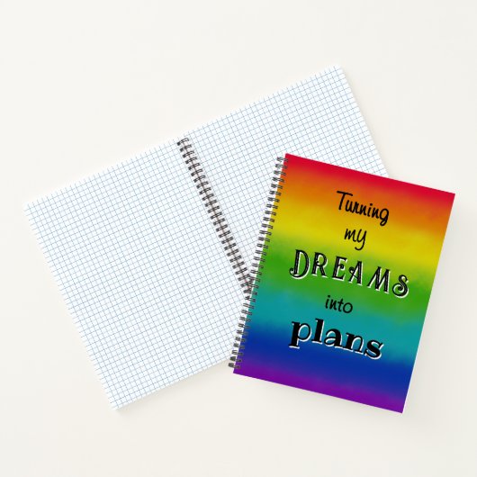 Rainbow Dreams plans Customize Notebook Journal ノートブック (内部)