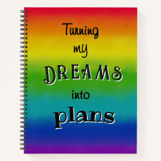 Rainbow Dreams plans Customize Notebook Journal ノートブック
