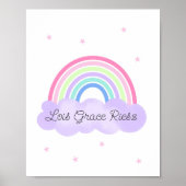 Rainbow Dreams Wall Art Psalm 28:7 print 2of 3 ポスター (正面)