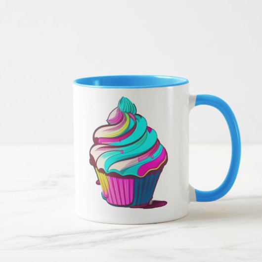 Rainbow Drip Cupcake マグカップ (右)