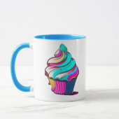 Rainbow Drip Cupcake マグカップ (左)
