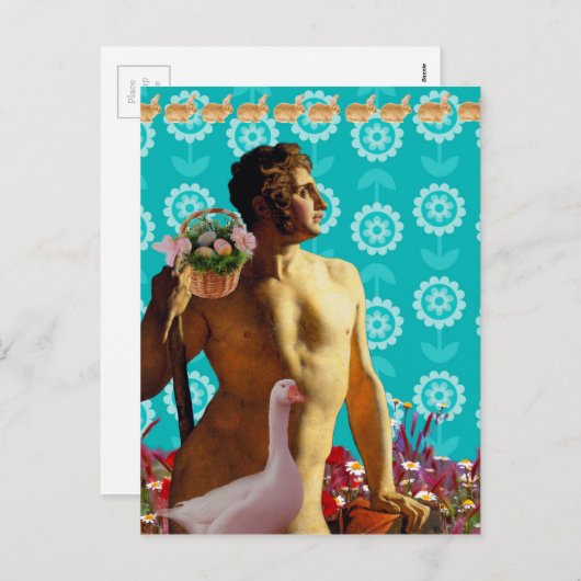 Rainbow Easter シーズンポストカード (正面/裏面)