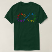 Rainbow Embrace Neurodiversity ASD ADHD Autism Awa Tシャツ (デザイン正面)
