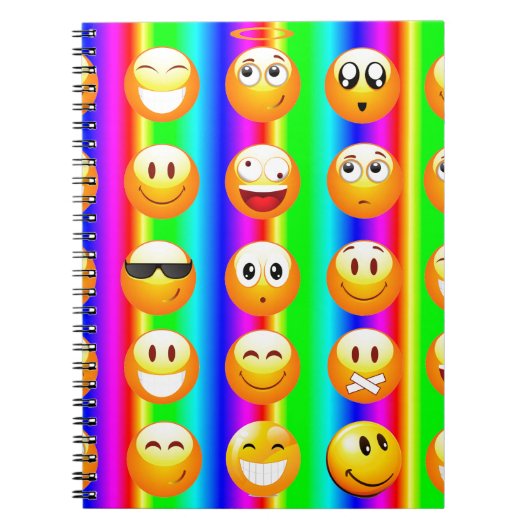 rainbow emoji ノートブック (正面)