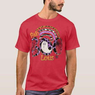 Rainbow Faboolous Ghost Spooky Season Happy Hallow Tシャツ