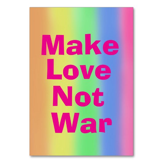 Rainbow fan テーブルナンバー (正面)