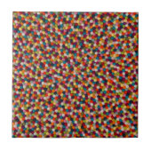 Rainbow Felt Ball Mosaic Rug タイル (正面)