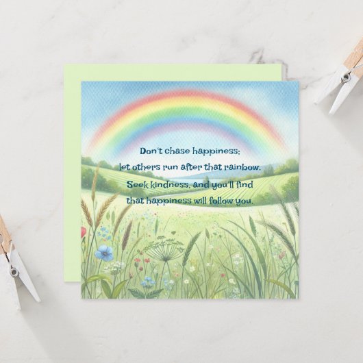 Rainbow / Field & Quote カード (正面/裏面インサイチュ)