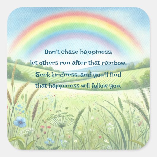 Rainbow / Field & Quote スクエアシール (正面)