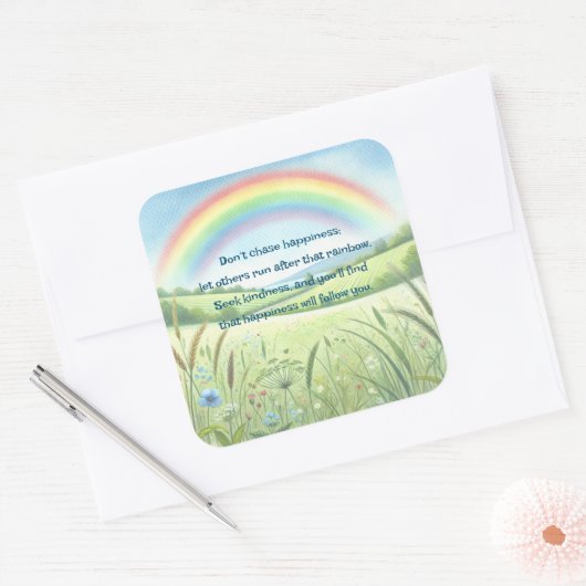 Rainbow / Field & Quote スクエアシール (封筒)