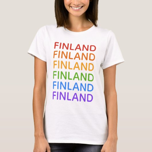 RAINBOW FINLANDシャツ&ジャケット Tシャツ (正面)