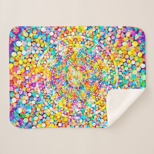 Rainbow Fireworks シェルパブランケット (正面(横))