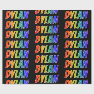 Rainbow First Name "DYLAN";おもしろいカラフル& ラッピングペーパー