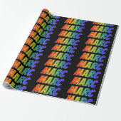 Rainbow First Name "MARC";おもしろい&カラフル ラッピングペーパー (アンロールド)