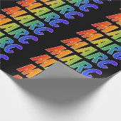 Rainbow First Name "MARC";おもしろい&カラフル ラッピングペーパー (角)