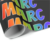 Rainbow First Name "MARC";おもしろい&カラフル ラッピングペーパー (ロールコーナー)