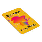 Rainbow Fish DISHWASHER Dirty Dishes Yellow  マグネット (右側)