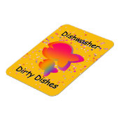 Rainbow Fish DISHWASHER Dirty Dishes Yellow  マグネット (左側)