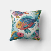 Rainbow Fish in Underwater クッション (裏面)
