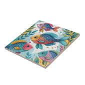 Rainbow Fish in Underwater タイル (側面)