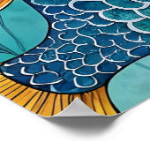 Rainbow Fish in Underwater ポスター (角)