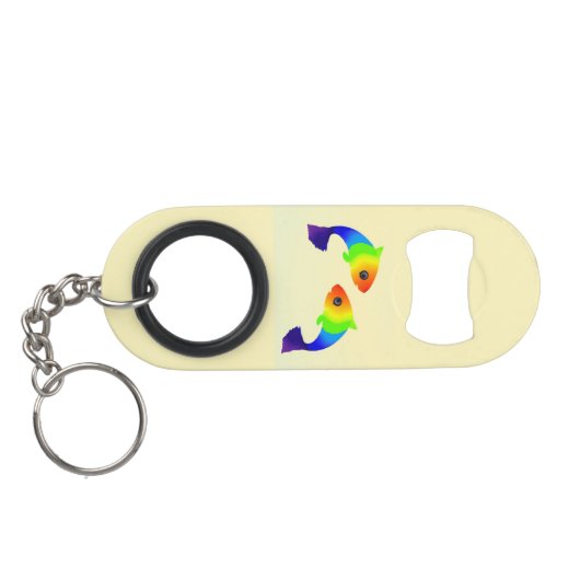 Rainbow Fish Keyring Bottle Opener キーホルダー栓抜き (裏面横)
