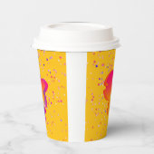 Rainbow Fish Kids Birthday Yellow  紙コップ (左)