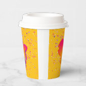 Rainbow Fish Kids Birthday Yellow  紙コップ (右)