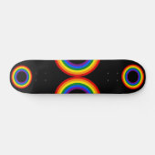 RAINBOW FLAG -ストライプリングや輪- LGBT スケートボード (横)
