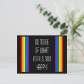 RAINBOW FLAG -ストライプ- LGBT colors ポストカード (スタンド正面)