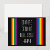 RAINBOW FLAG -ストライプ- LGBT colors ポストカード (正面/裏面)