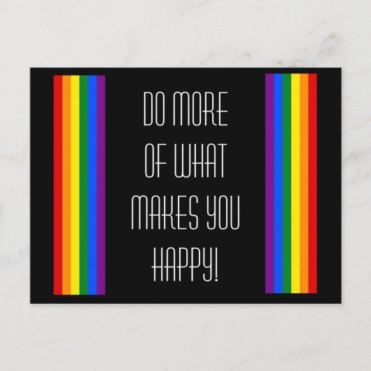 RAINBOW FLAG -ストライプ- LGBT colors ポストカード (正面)