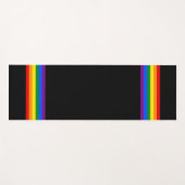 RAINBOW FLAG -ストライプ- LGBT colors ヨガマット (正面(横))