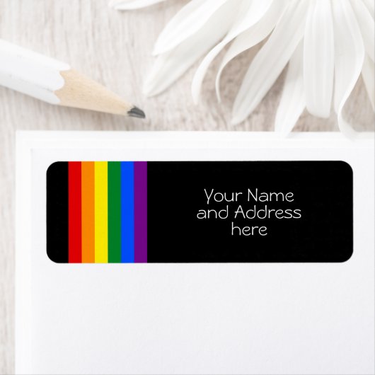 RAINBOW FLAG -ストライプ- LGBT colors ラベル (インサイチュ)