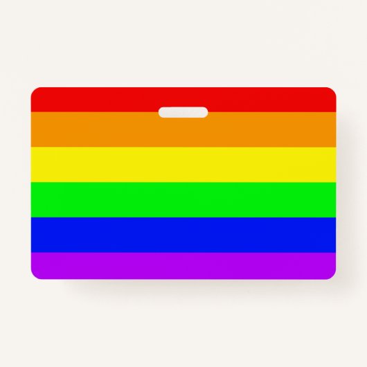 Rainbow Flag バッジ (正面)