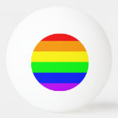 Rainbow Flag 卓球ボール (正面)