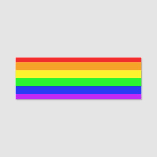 Rainbow Flag 名札 (正面)