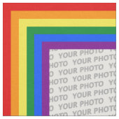 RAINBOW FLAG COLORSフレーム+写真 ファブリック (クローズアップ)