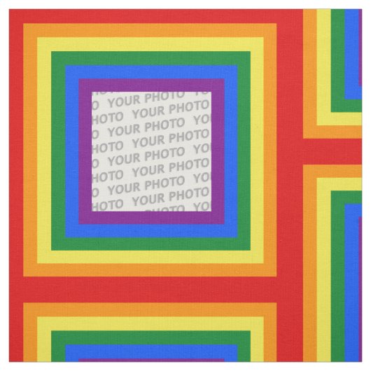 RAINBOW FLAG COLORSフレーム+写真 ファブリック (見本)